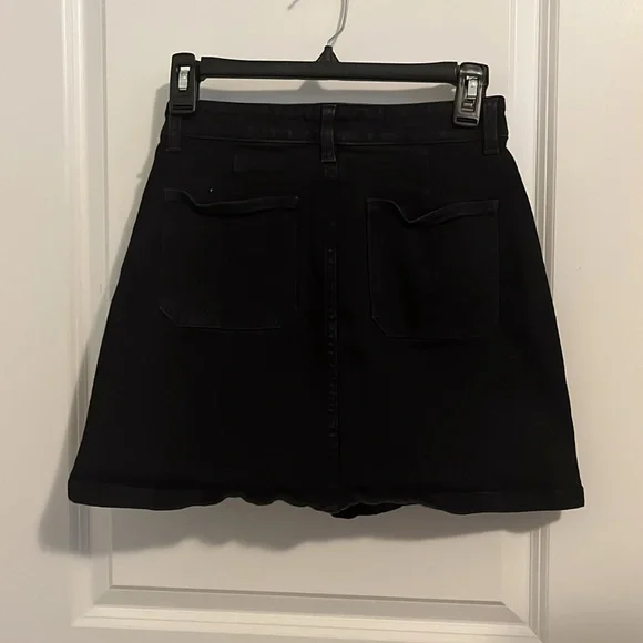 Madewell Black Denim Mini Skirt - Picture 6 of 9